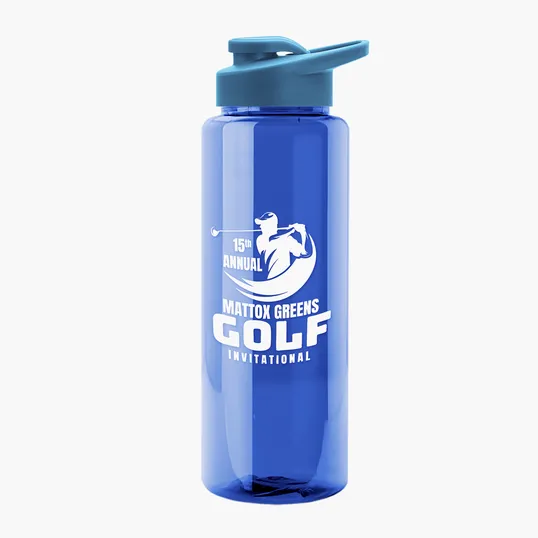 Garyline® Slim Fit RPET Bottle with Drink-Thru Lid, 32 oz. — view 136