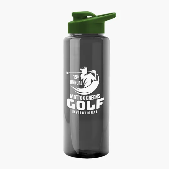 Garyline® Slim Fit RPET Bottle with Drink-Thru Lid, 32 oz. — view 145
