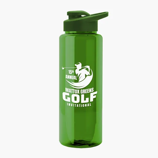 Garyline® Slim Fit RPET Bottle with Drink-Thru Lid, 32 oz. — view 120