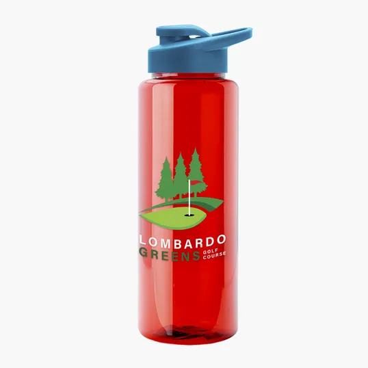 Garyline® Slim Fit RPET Bottle with Drink-Thru Lid, 32 oz. — view 128