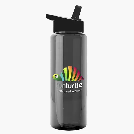 Garyline® Slim Fit RPET Bottle with Flip-Straw Lid, 32 oz. — view 119