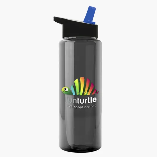 Garyline® Slim Fit RPET Bottle with Flip-Straw Lid, 32 oz. — view 121