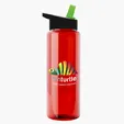 Garyline® Slim Fit RPET Bottle with Flip-Straw Lid, 32 oz. — view 110