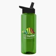 Garyline® Slim Fit RPET Bottle with Flip-Straw Lid, 32 oz. — view 100