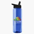 Garyline® Slim Fit RPET Bottle with Flip-Straw Lid, 32 oz. — view 113