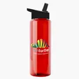 Garyline® Slim Fit RPET Bottle with Flip-Straw Lid, 32 oz. — view 107