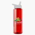 Garyline® Slim Fit RPET Bottle with Flip-Straw Lid, 32 oz. — view 111