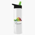 Garyline® Slim Fit RPET Bottle with Flip-Straw Lid, 32 oz. — view 130