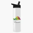 Garyline® Slim Fit RPET Bottle with Flip-Straw Lid, 32 oz. — view 126