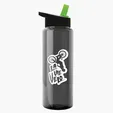 Garyline® Slim Fit RPET Bottle with Flip-Straw Lid, 32 oz. — view 122