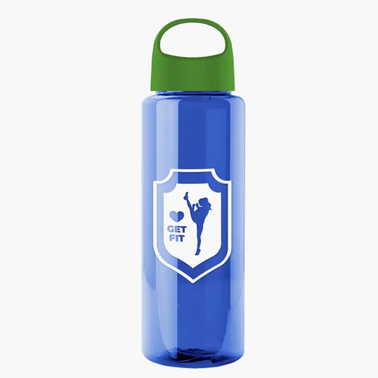 Garyline® Slim Fit RPET Bottle with Oval Crest Lid, 32 oz. — view 110