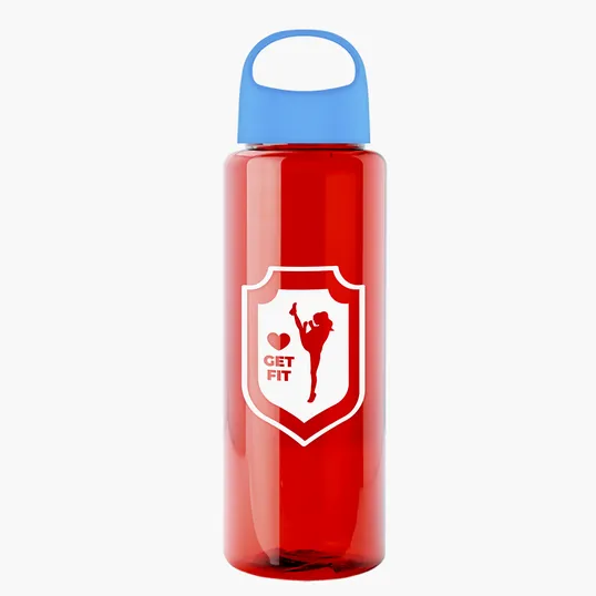 Garyline® Slim Fit RPET Bottle with Oval Crest Lid, 32 oz. — view 101