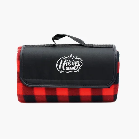 Garyline® Roll-Up Plaid Fleece Picnic Blanket, 47" x 52" — view 6