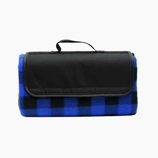 Garyline® Roll-Up Plaid Fleece Picnic Blanket, 47" x 52"