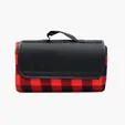 Garyline® Roll-Up Plaid Fleece Picnic Blanket, 47" x 52" — view 2