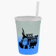 Garyline® Cups-on-the-Go Color-Changing Sport Sipper, 12 oz.