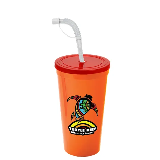 Garyline® Sport Sipper Cup with Straw Lid - 24 oz. — view 90