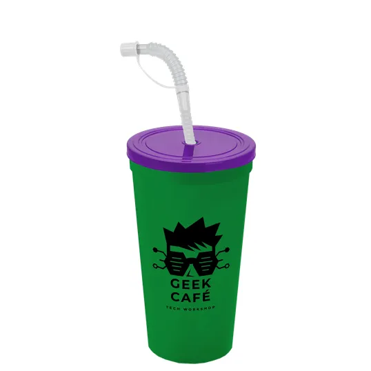 Garyline® Sport Sipper Cup with Straw Lid - 24 oz. — view 112
