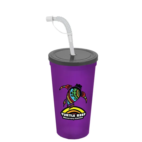 Garyline® Sport Sipper Cup with Straw Lid - 24 oz. — view 46