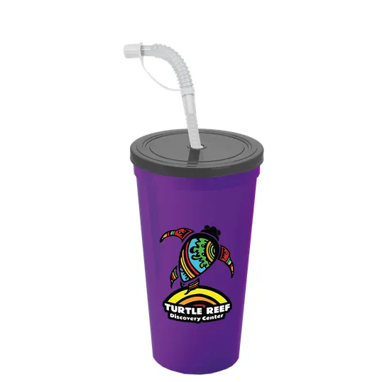 Garyline® Sport Sipper Cup with Straw Lid - 24 oz. — view 62