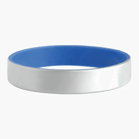 Silver Silicone Bracelets