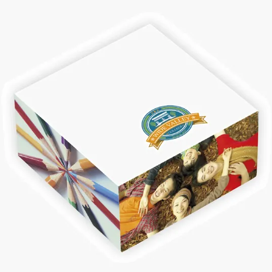 Souvenir® Sticky Note™ 3" x 3" x 1-1/2" Adhesive Cube — view 2