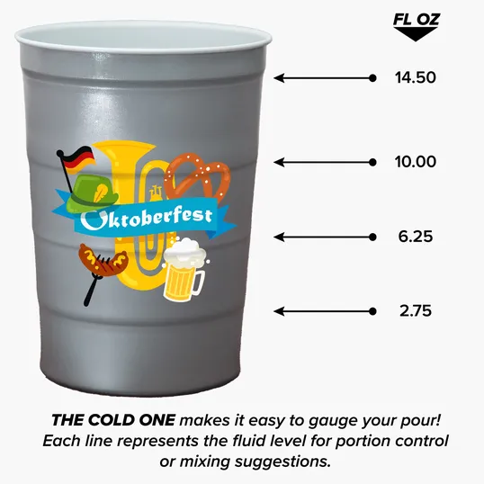 Garyline® The Cold One Steel Chill Party Cup, 16 oz. — view 2