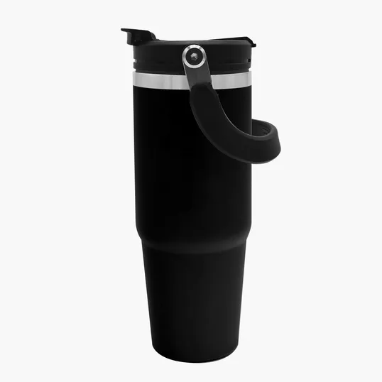 Garyline® Bravo Stainless Steel Bottle with 2-in-1 Flip-Straw Lid, 30 oz.
