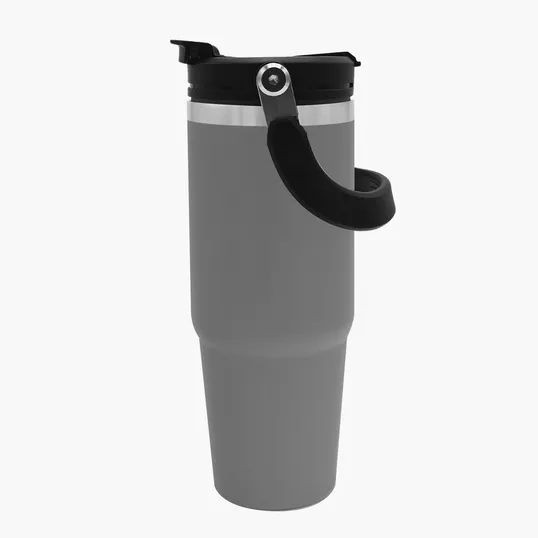 Garyline® Bravo Stainless Steel Bottle with 2-in-1 Flip-Straw Lid, 30 oz. — view 2
