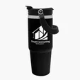 Garyline® Bravo Stainless Steel Bottle with 2-in-1 Flip-Straw Lid, 30 oz. — view 6