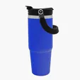 Garyline® Bravo Stainless Steel Bottle with 2-in-1 Flip-Straw Lid, 30 oz. — view 3