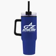 Garyline® Roam Stainless Steel Handle Mug with Straw, 40 oz. — view 4