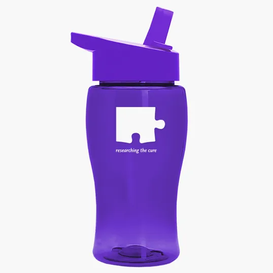 Garyline® Poly+ Jr. Transparent Bottle with Flip-Straw Lid, 18 oz. — view 51