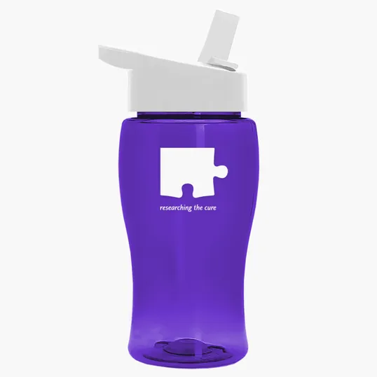 Garyline® Poly+ Jr. Transparent Bottle with Flip-Straw Lid, 18 oz. — view 56