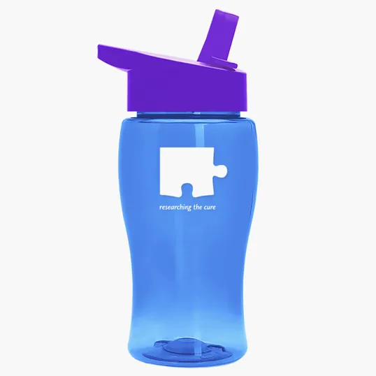 Garyline® Poly+ Jr. Transparent Bottle with Flip-Straw Lid, 18 oz. — view 11