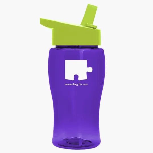 Garyline® Poly+ Jr. Transparent Bottle with Flip-Straw Lid, 18 oz. — view 32
