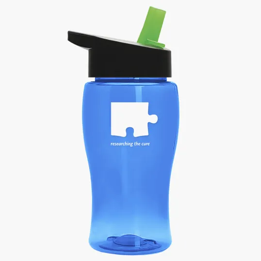 Garyline® Poly+ Jr. Transparent Bottle with Flip-Straw Lid, 18 oz. — view 61