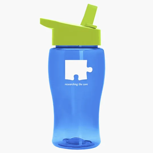 Garyline® Poly+ Jr. Transparent Bottle with Flip-Straw Lid, 18 oz. — view 30