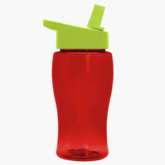 Garyline® Poly+ Jr. Transparent Bottle with Flip-Straw Lid, 18 oz. — view 4
