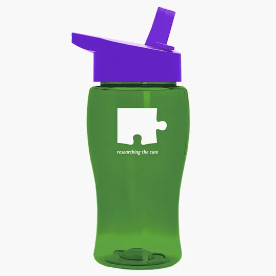 Garyline® Poly+ Jr. Transparent Bottle with Flip-Straw Lid, 18 oz. — view 49