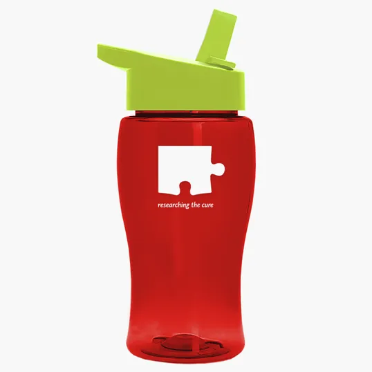 Garyline® Poly+ Jr. Transparent Bottle with Flip-Straw Lid, 18 oz. — view 28