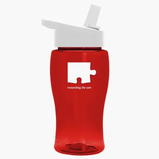 Garyline® Poly+ Jr. Transparent Bottle with Flip-Straw Lid, 18 oz. — view 55