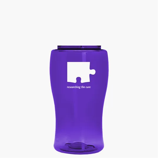 Garyline® Poly+ Jr. Transparent Bottle with Flip-Straw Lid, 18 oz. — view 76
