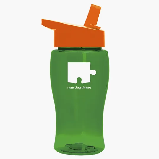 Garyline® Poly+ Jr. Transparent Bottle with Flip-Straw Lid, 18 oz. — view 36