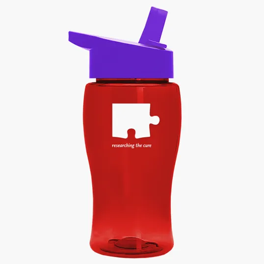 Garyline® Poly+ Jr. Transparent Bottle with Flip-Straw Lid, 18 oz. — view 50