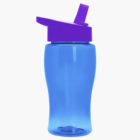 Garyline® Poly+ Jr. Transparent Bottle with Flip-Straw Lid, 18 oz. — view 7