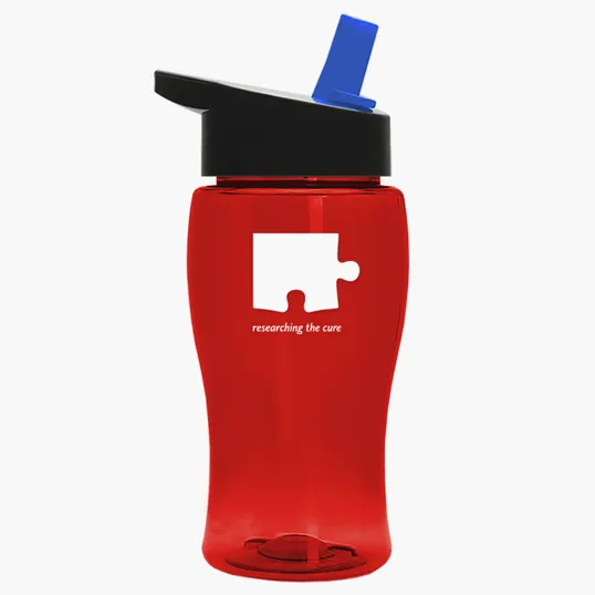 Garyline® Poly+ Jr. Transparent Bottle with Flip-Straw Lid, 18 oz. — view 70