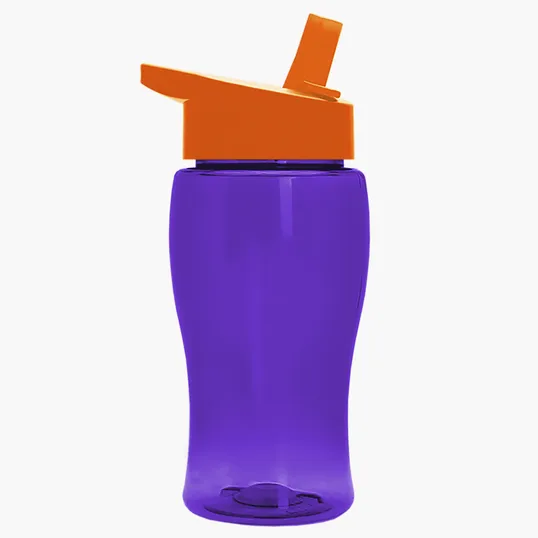 Garyline® Poly+ Jr. Transparent Bottle with Flip-Straw Lid, 18 oz. — view 5