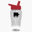 Garyline® Poly+ Jr. Transparent Bottle with Flip-Straw Lid, 18 oz. — view 13