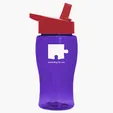 Garyline® Poly+ Jr. Transparent Bottle with Flip-Straw Lid, 18 oz. — view 42